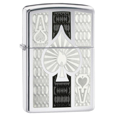 Intricate Spade Design Zippo