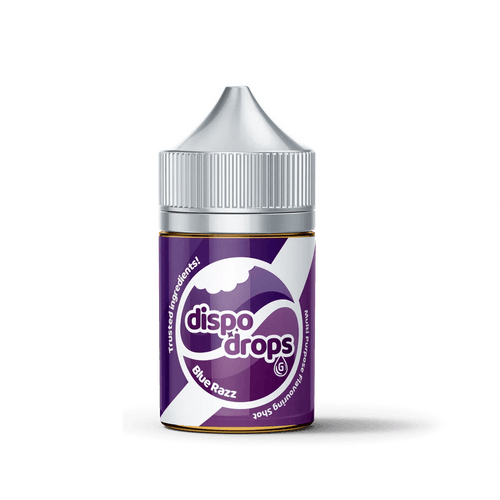 60ml Dispo Drops Blue Razz Flavor Shot