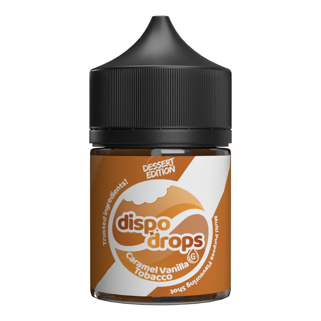 60ml Dispo Drops Caramel Vanilla Tobacco Flavor Shot