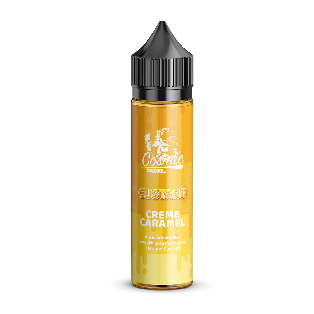 60ml Creme Caramel Cosmic Drops Custard MTL/Salt Nic Flavor Shot – The ...