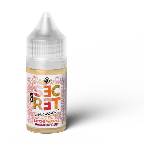 30ml Secret Mixer - Litchi , Papaya & Passionfruit 12mg MTL