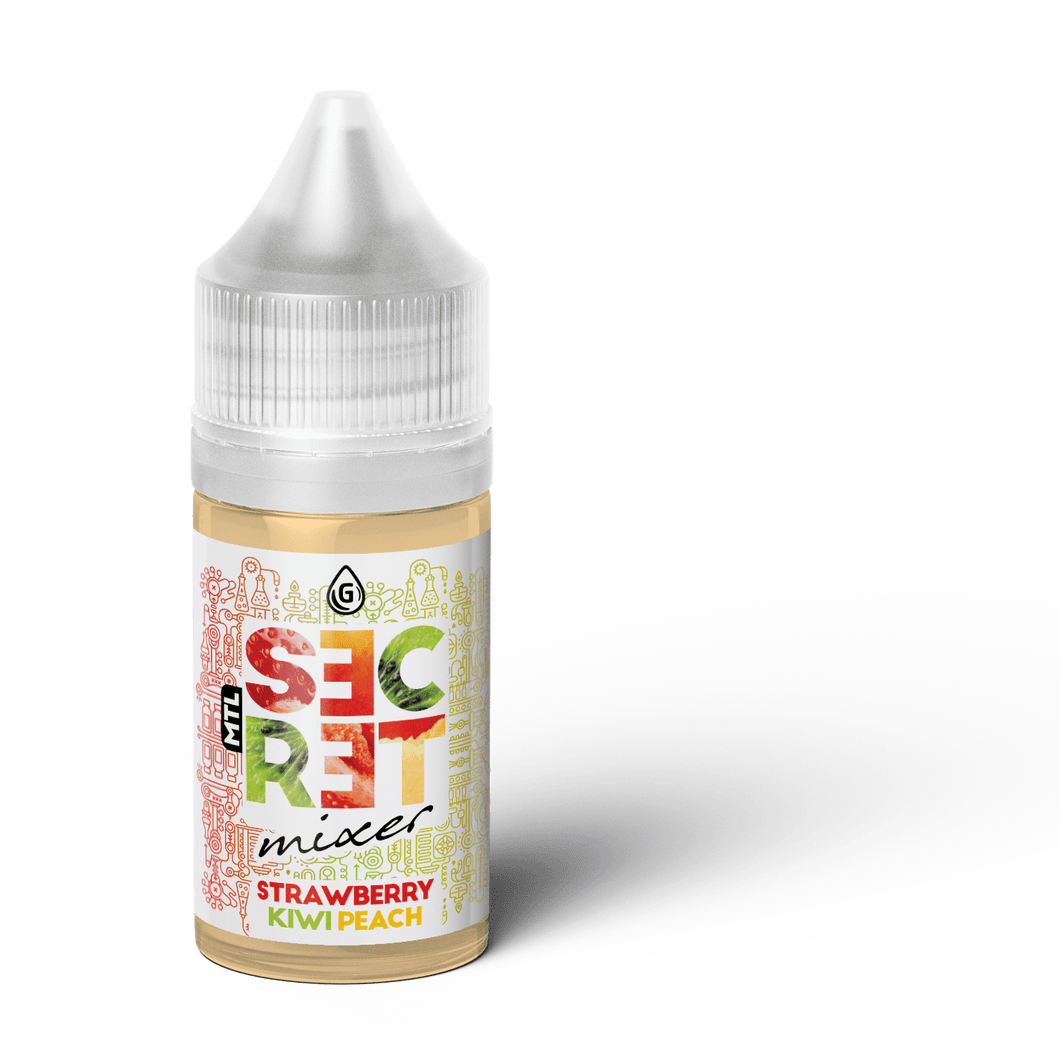 30ml Secret Mixer - Strawberry , Kiwi & Peach 12mg MTL