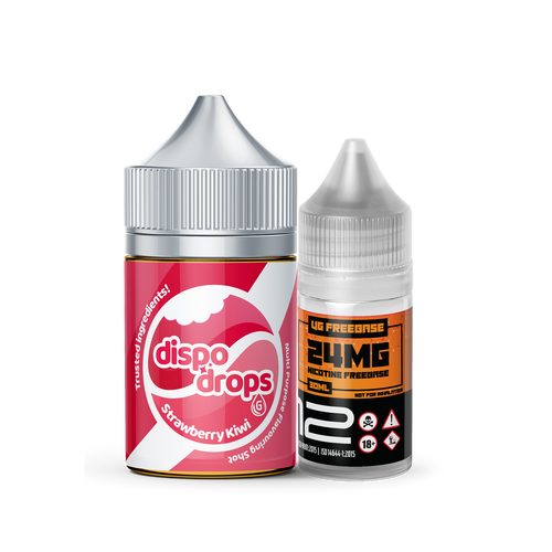 Dispo-Drops Strawberry Kiwi 12mg Combo