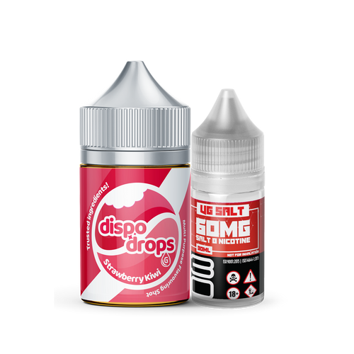 Dispo-Drops Strawberry Kiwi SALT NIC Combo