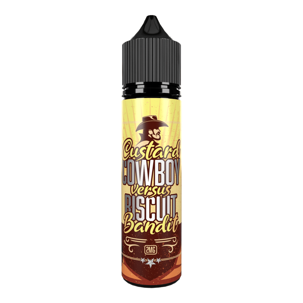 60ml Custard Cowboy vs. Biscuit Bandit Flavor Shot mtl/salt nic