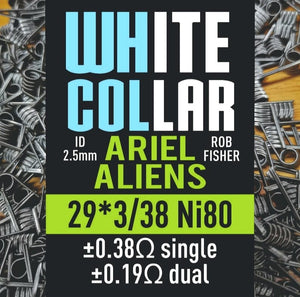 White Collar Ariel Aliens 29*3/38 Ni80 2.5mm
